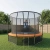 Батут Scholle Космический Близнец (Space Twin) Зеленый/Оранжевый 12 футов