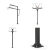 Баскетбольная стойка стационарная UNIX Line B-Stand-TG PRO 72"x42" (180 х 105 см) R45 H230-305 см