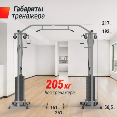 Кроссовер UNIX Fit силовая станция / Station 150 (два блока)