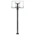 Баскетбольная стойка стационарная UNIX Line B-Stand-PC 72"x42" (180 х 105 см) R45 H230-305 см