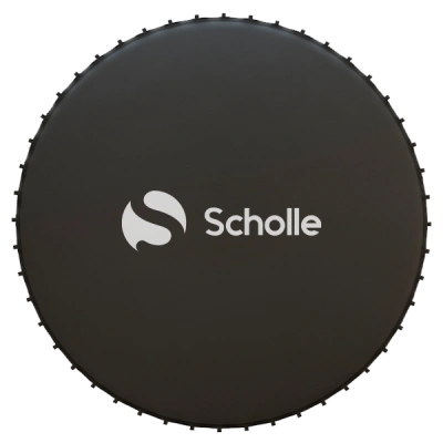 Батут каркасный 480см, SCHOLLE, с защитной сеткой и лестницей, 16фут, красный/синий