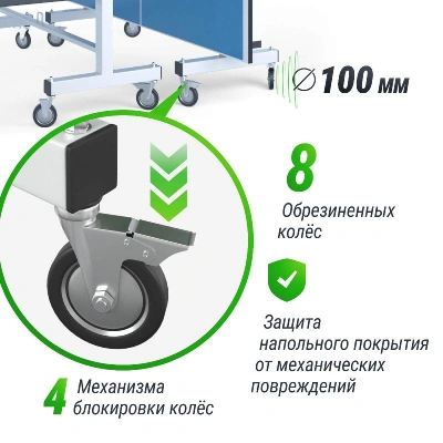 Профессиональный теннисный стол UNIX Line 25 мм MDF синий