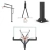 Баскетбольная стойка стационарная UNIX Line B-Stand-TG PRO 72"x42" (180 х 105 см) R45 H230-305 см